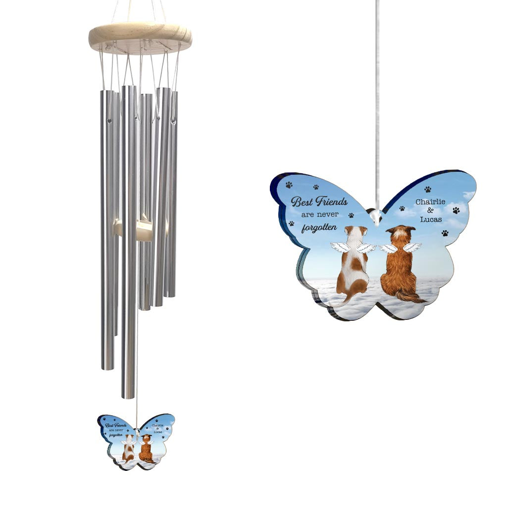 Best Friends Are Never Forgotten - Personalized Dog Wind Chime