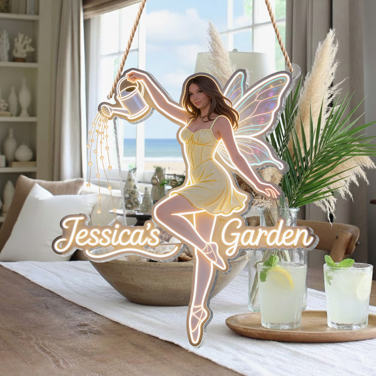 Fairy Garden - Personalized Gardening LED Light Acrylic Sign