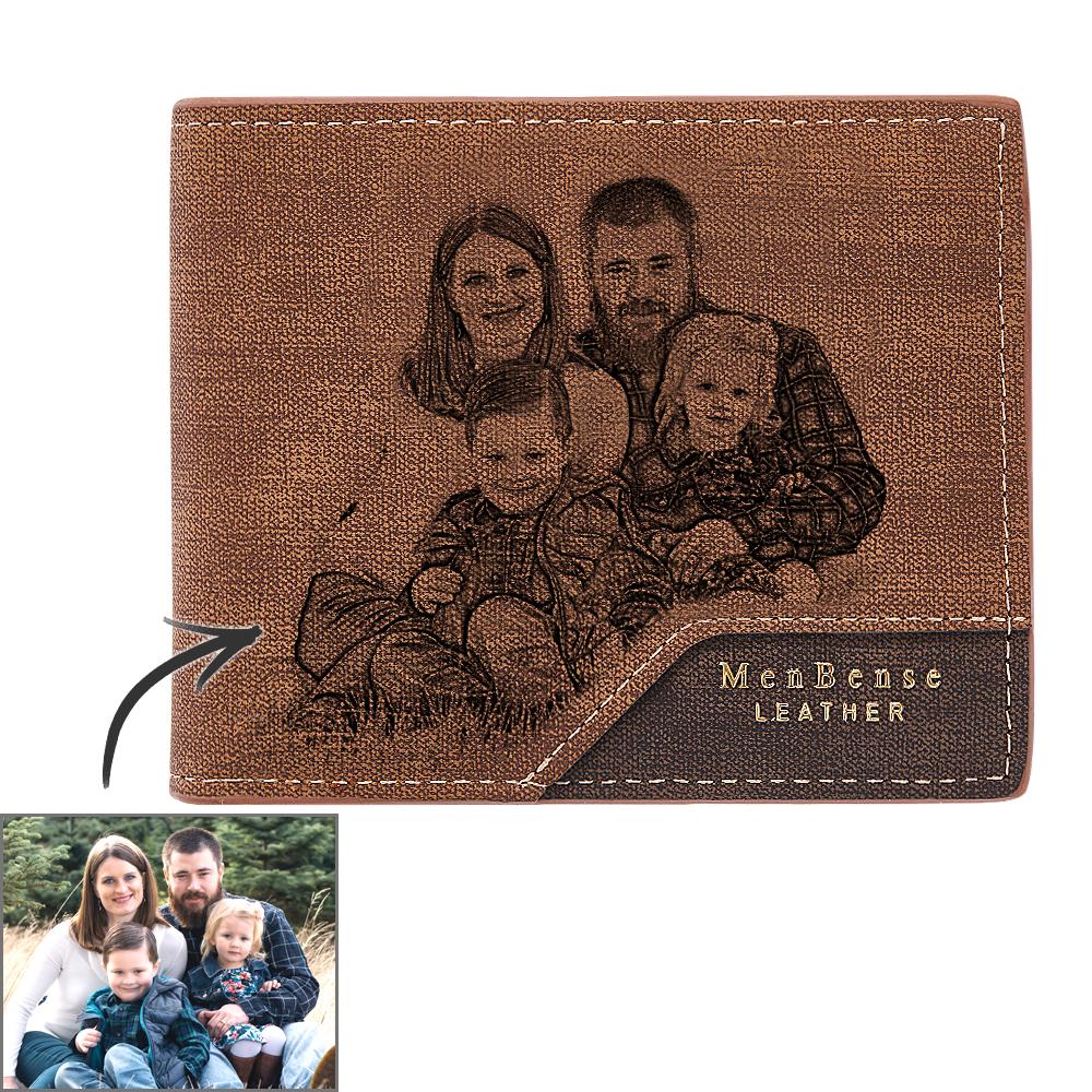 Any Photo - Personalized Photo Wallet Bronzing Simplicity