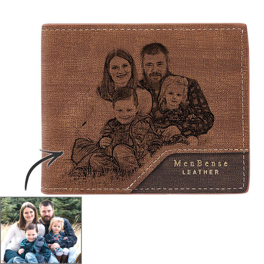 Any Photo - Personalized Photo Wallet Bronzing Simplicity
