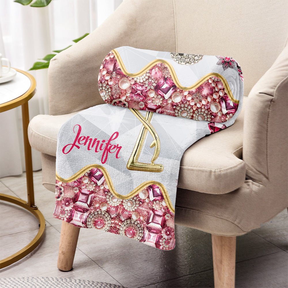 Just A Girl Who Loves Flamingos - Personalized Flamingo Blanket