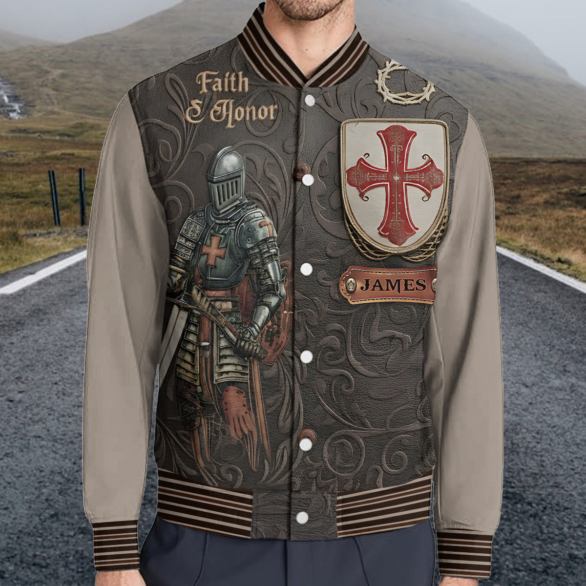 Amour Of God - Personalized Christian Varsity Jacket