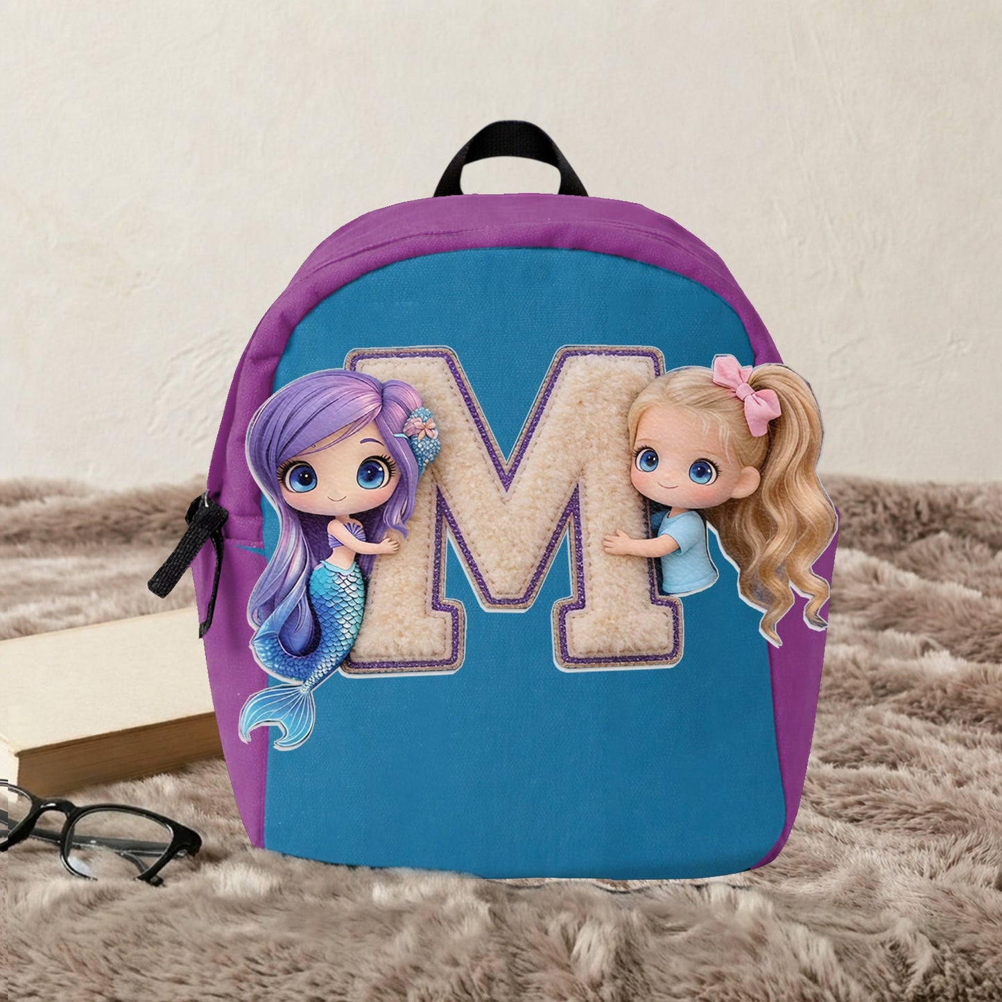 Hello Summer - Personalized Kid Changeable Leather Patch Backpack