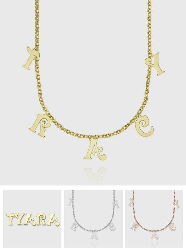 Letter Initials - Personalized Initials Necklace