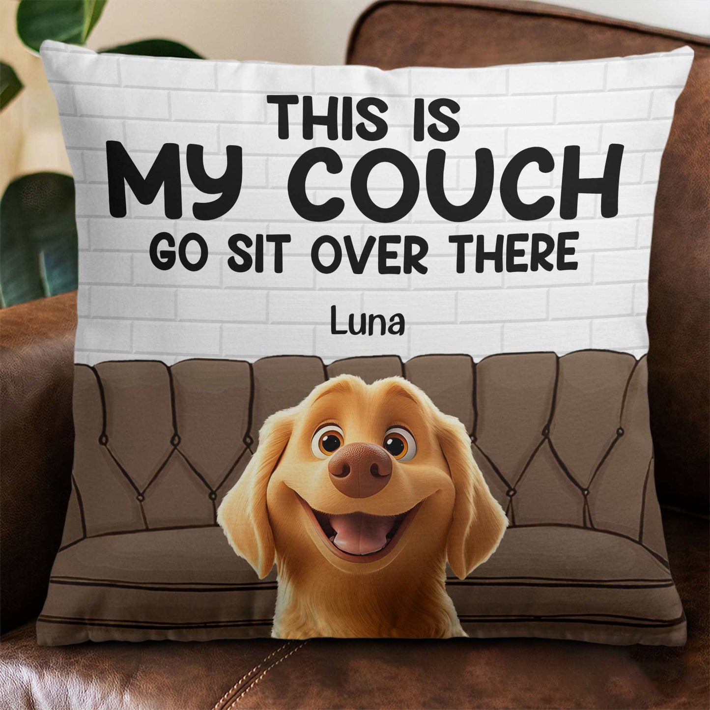 Custom Dog Pillow – Personalized Gift for Dog Owners