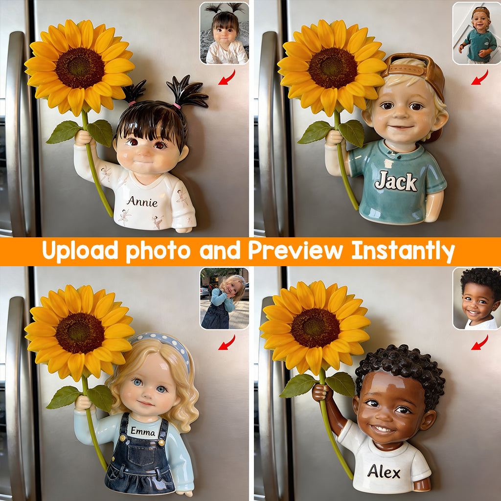 Blooming Joy - Personalized Kid Magnetic Flower Vase