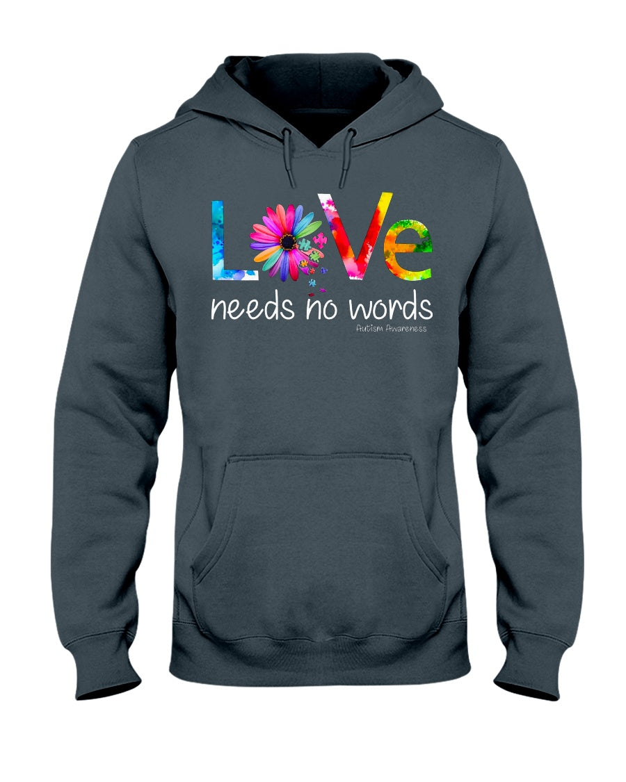 Autism Love No Word - Autism Awareness T-shirt and Hoodie 0921