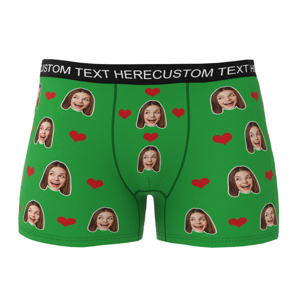 Custom Wife Or Girlfriend Face Boxers - Personalized Couple Men's boxer briefs