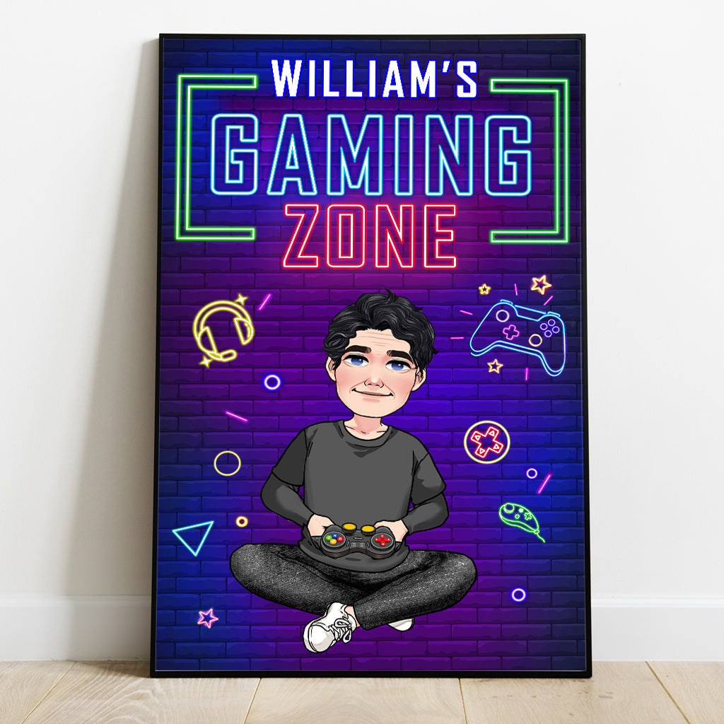Gaming Zone - Personalized Video Game Canvas And Poster
