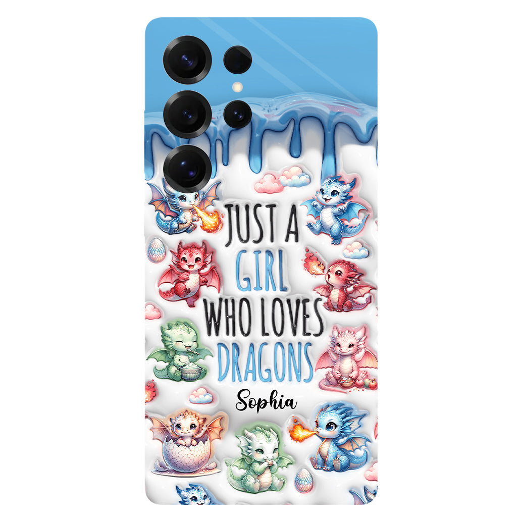 Just A Girl Who Loves Dragons - Personalized Dragon Full Print Phone Case