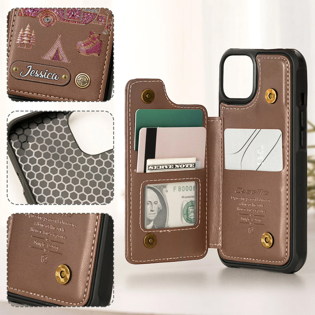 Love Camping - Personalized Camping Wallet Phone Case