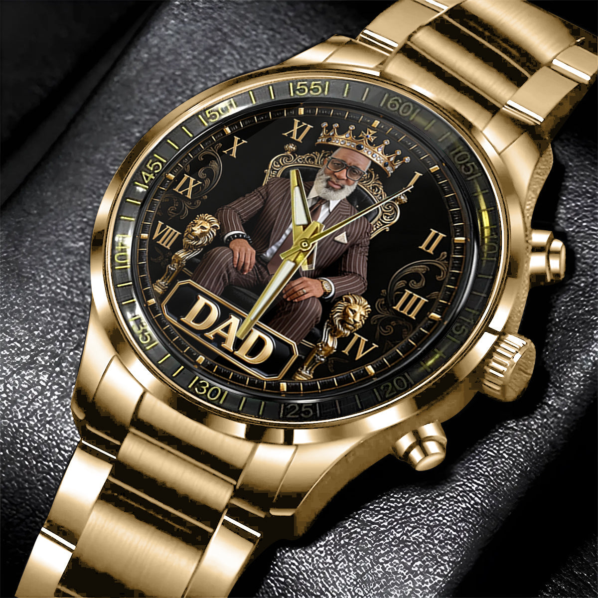 Custom Any Photo Gift For Dad/Grandpa/Uncle... - Personalized Father Hand Watch