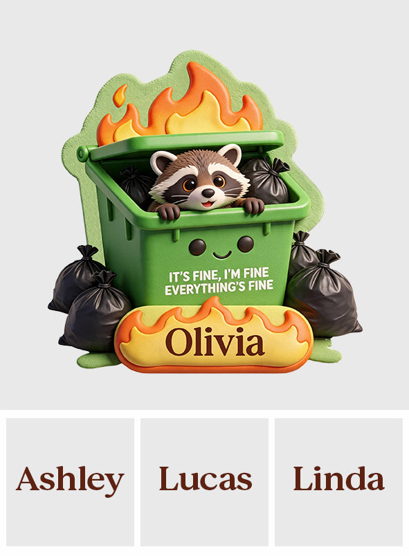 Dumpster Fire - Personalized Colleague Mouse Pad Custom Shape