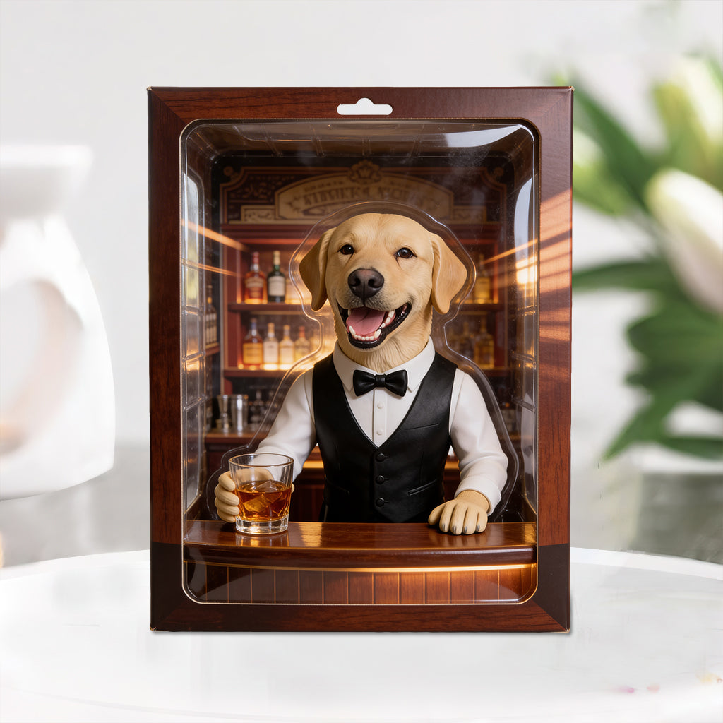 Bartender Pet - Personalized Dog Custom Shaped Acrylic Plaque