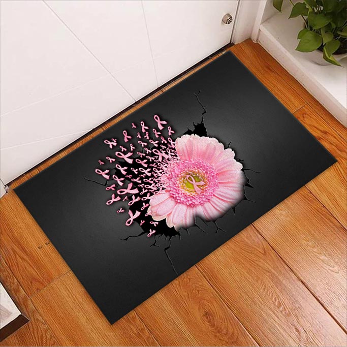 Faith Hope Love - Breast Cancer Awareness Doormat