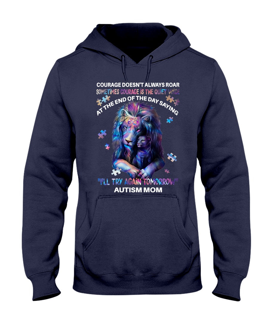 Lion Autism Mom - Autism Awareness T-shirt and Hoodie 0921