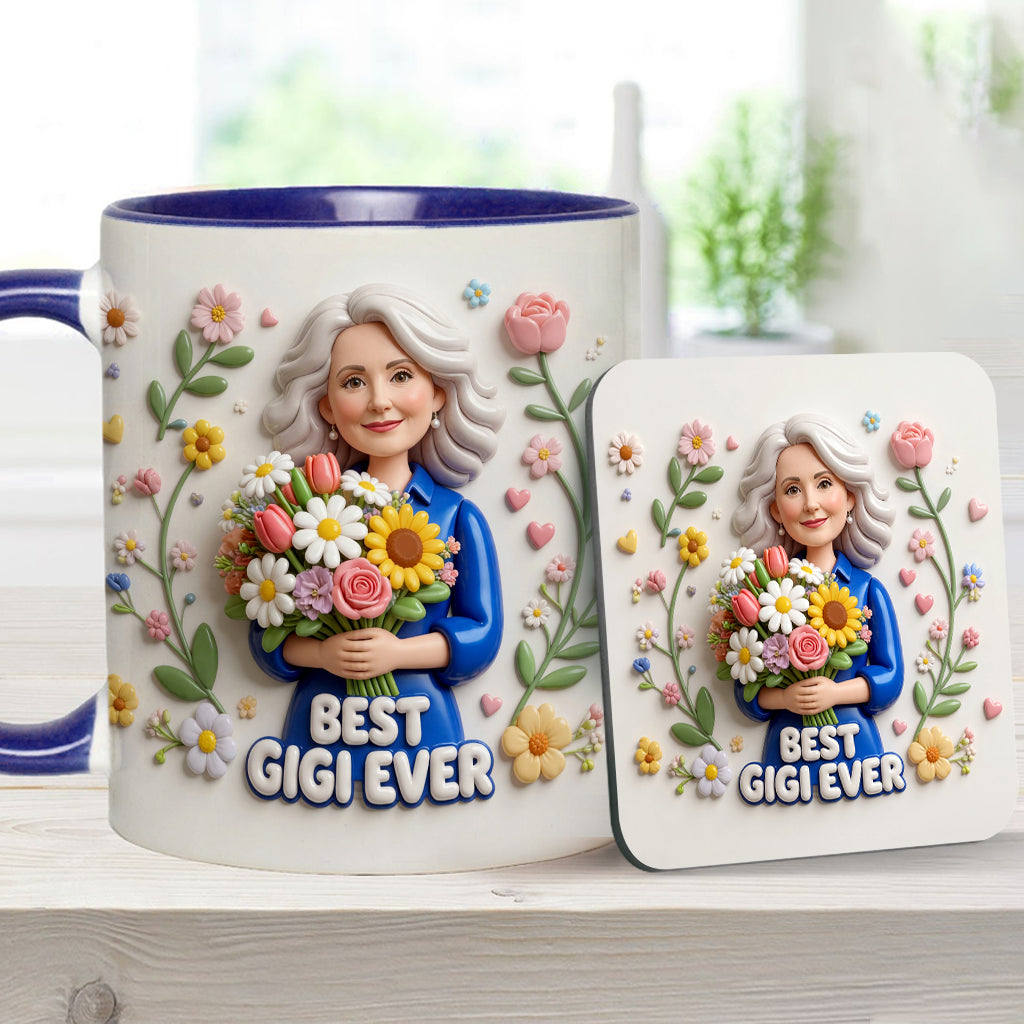 Custom Any Photo - Personalized Mother Accent Mug & Coaster