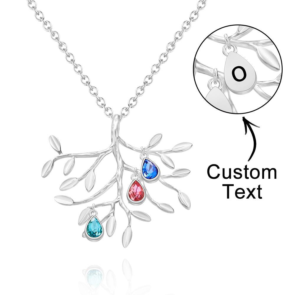 Our Family - Personalized Family Tree Necklace With Birthstone