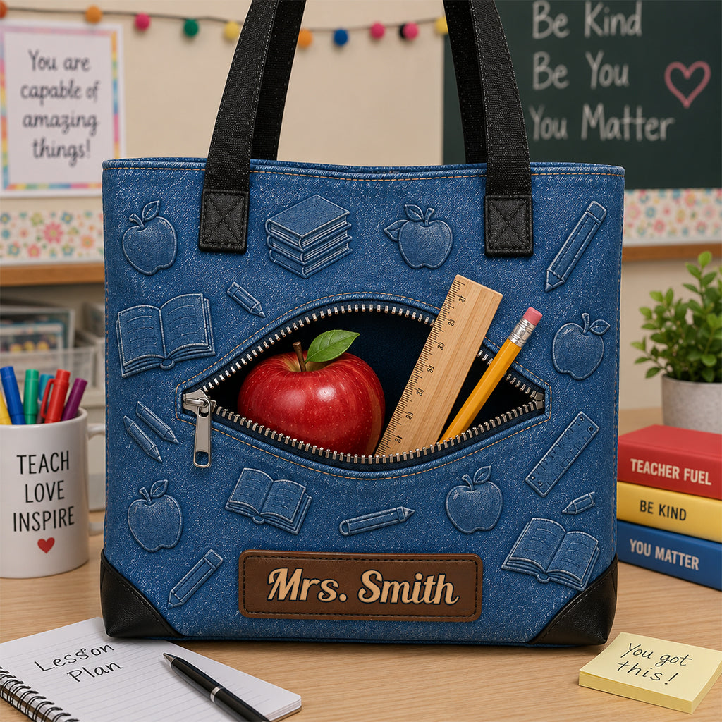 Love Being A Teacher - Personalized Teacher Tote Bag