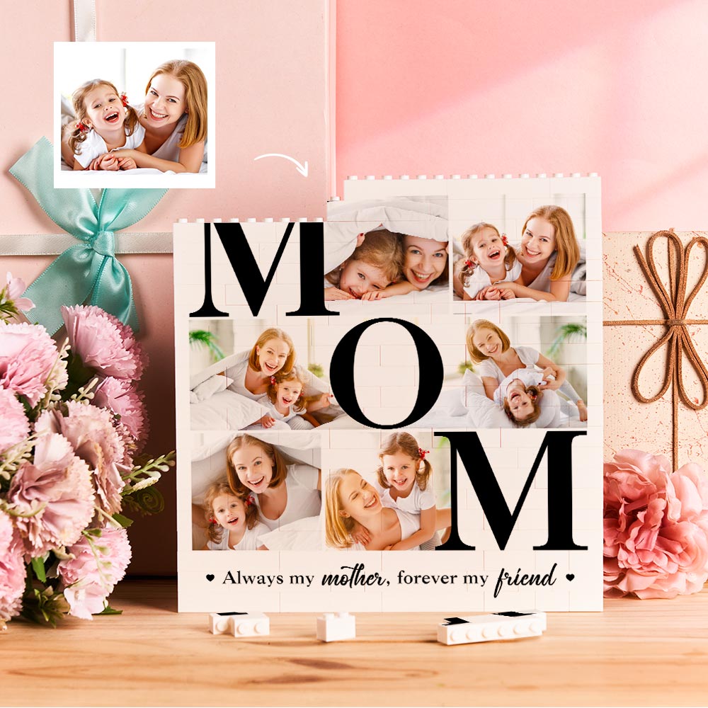 Always My Mother Forever My Friends - Personalized Mother Photo Building Block Puzzle