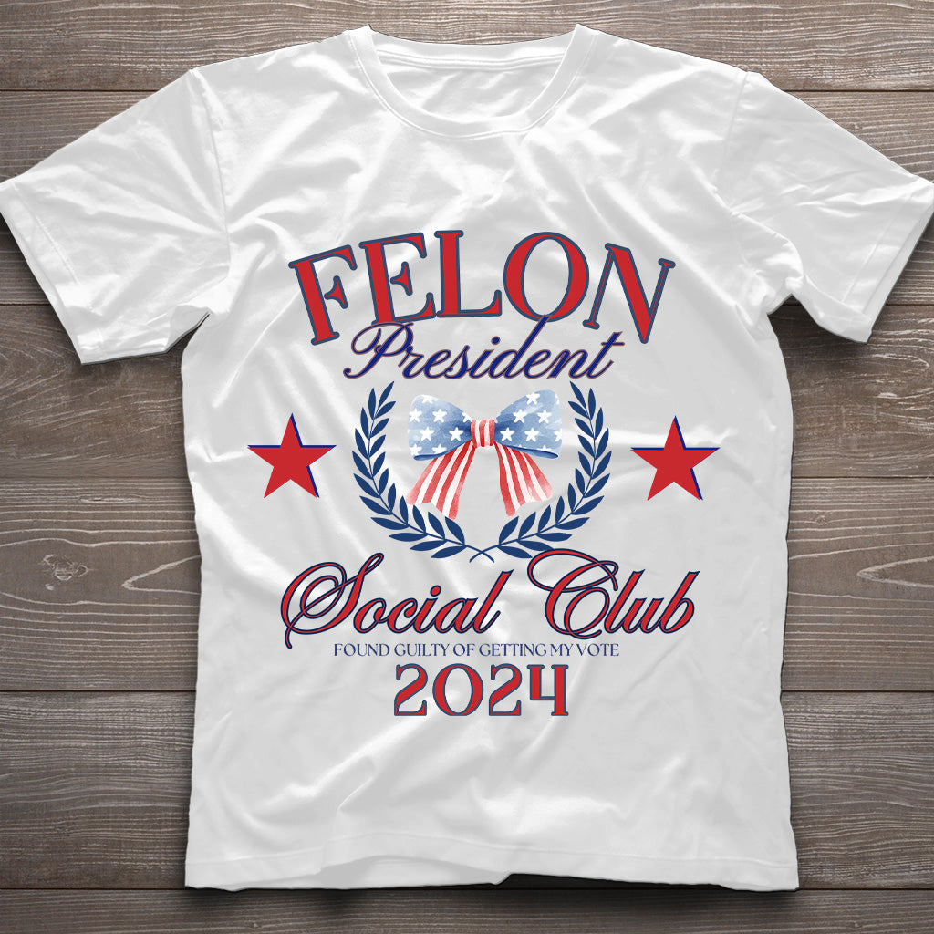 FeI0n President Social Club Tshirt, President Trump Coquette Shirt, President 2024 Shirt, Republican Shirt, America Shirt