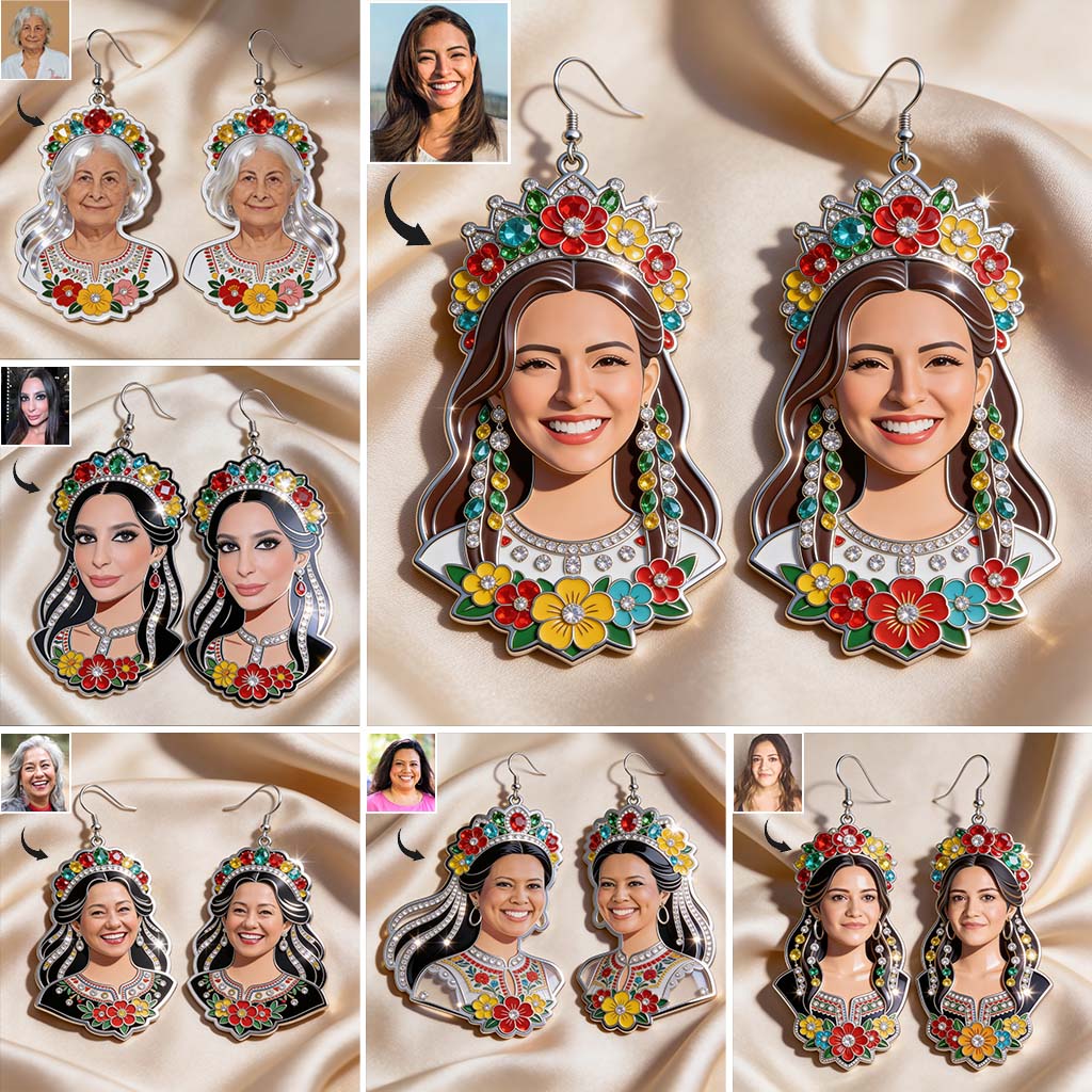 Cinco De Mayo, Mexican Vibes - Personalized Cinco de Mayo Earrings