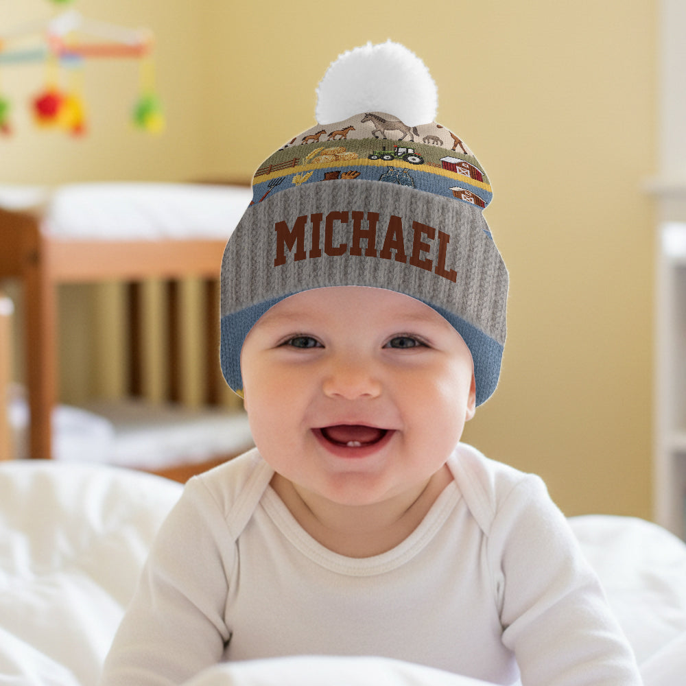 Farmer Beanie Hat - Personalized Farmer Beanie Hat