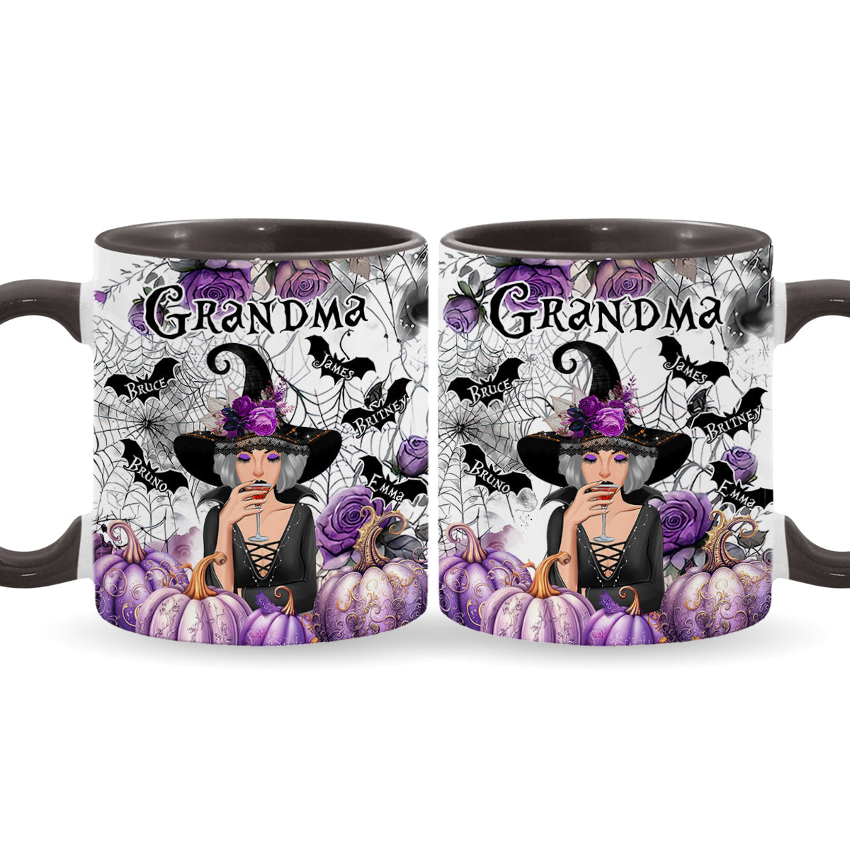 Grandma Witch - Personalized Grandma Accent Mug