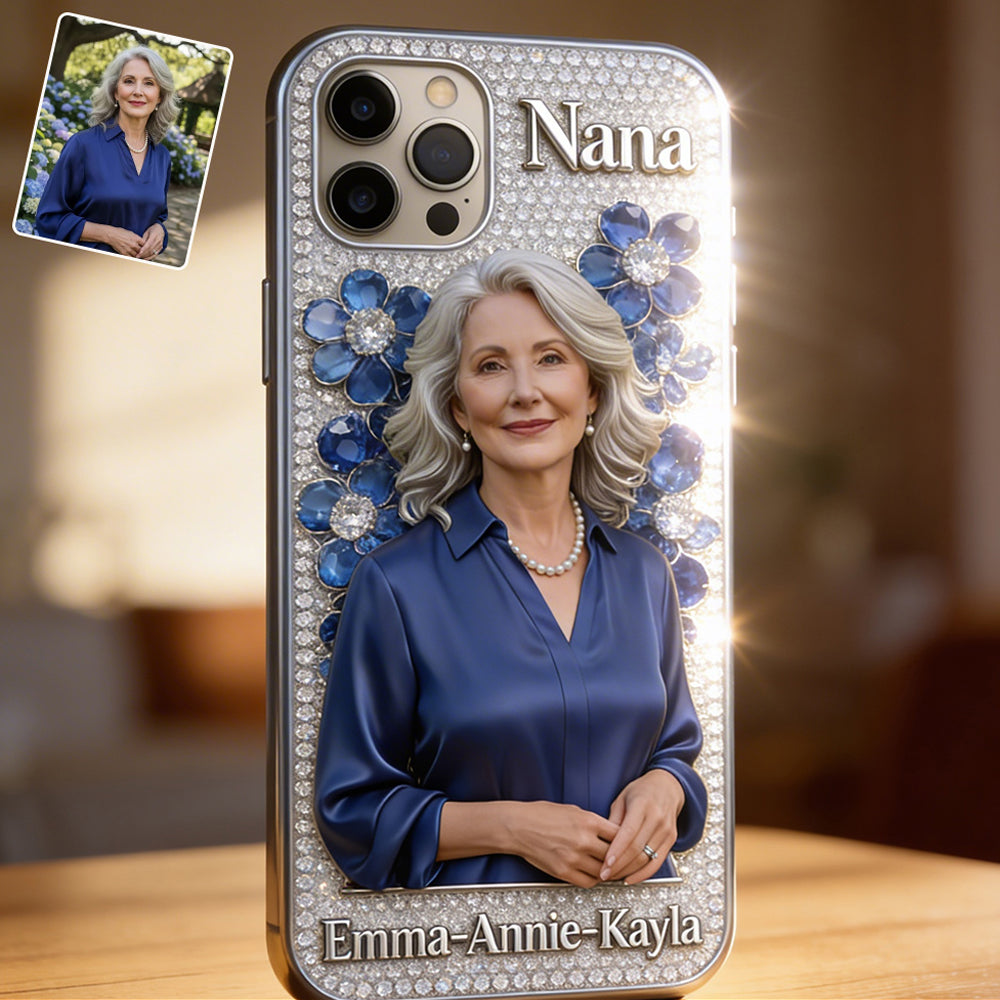 Forever Loved Grandma Diamond - Perfect Mother's Day Gift - Personalized Grandma Full Print Phone Case