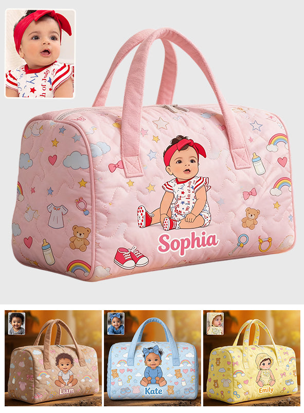Custom Any Photo - Personalized Kid Quilted Duffle Bag