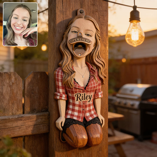 Insert Here - Personalized Spicy Couple Wall Bottle Opener