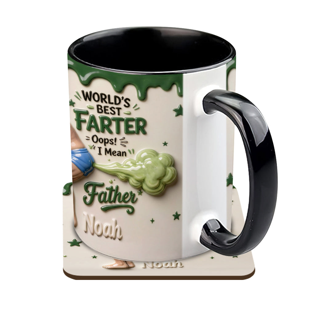 Best Farter Ever - Personalized Father Accent Mug & Coaster