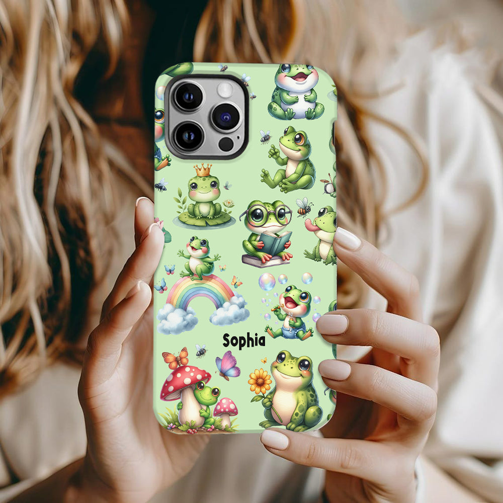 Just A Girl Who Loves Frogs - Personalized Frog Full Print Phone Case