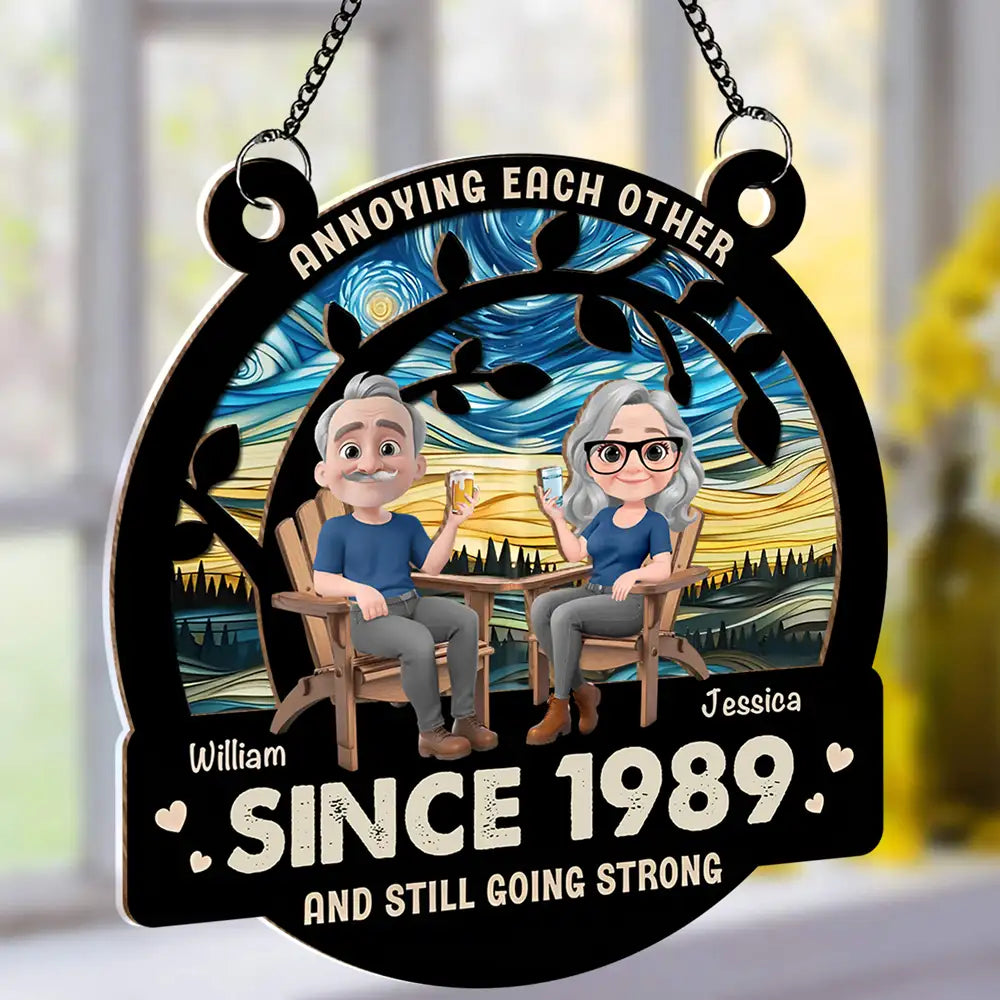 Annoying Each Other Since ... – Personalized Wood & Acrylic Layered Ornament