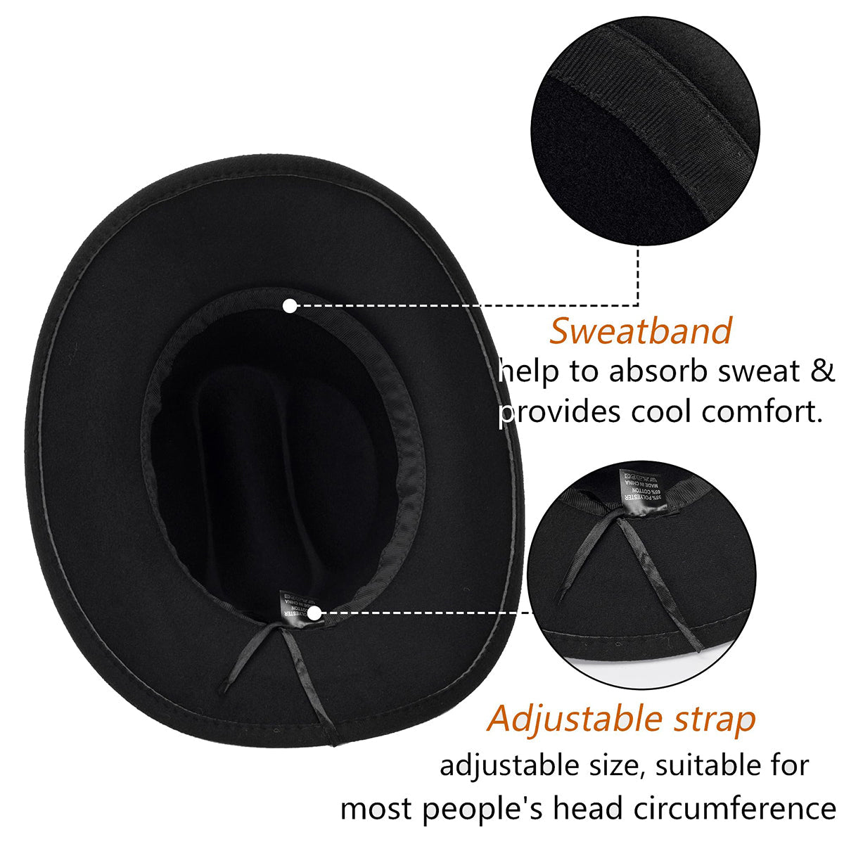 Cowgirl Boots - Personalized Cowgirl Wide Brim Cowboy Hat