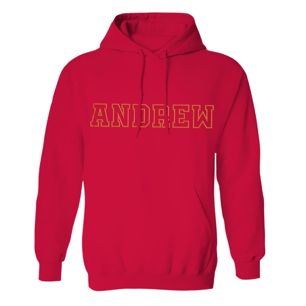 Custom Name - Personalized Step Dad Embroidered Hoodie