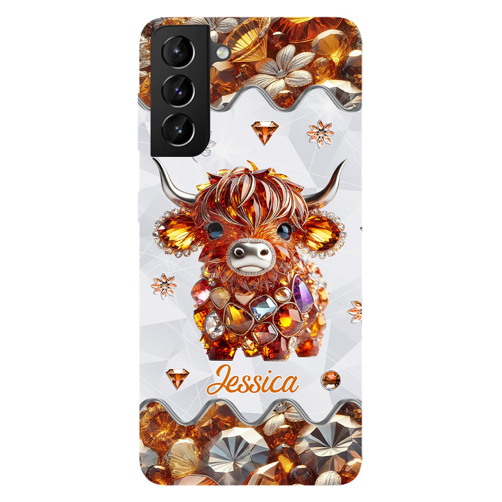 Just A Girl Who Loves Highland Cows - Personalized Full Print Phone Case