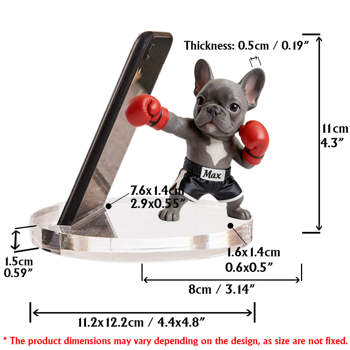 Gift For Pet Owner Dog Dad Dog Mom - Personalized Dog Phone/ Tablet Holder Stand