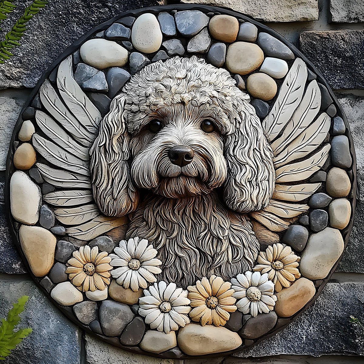 Forever In Our Heart - Personalized Dog Round Shaped Stone