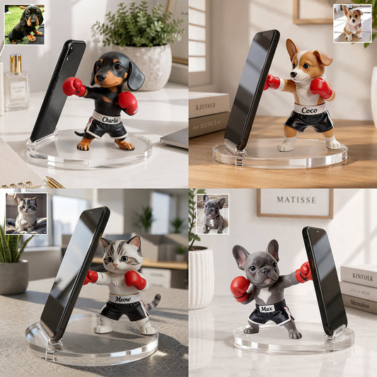 Gift For Pet Owner Dog Dad Dog Mom - Personalized Dog Phone/ Tablet Holder Stand