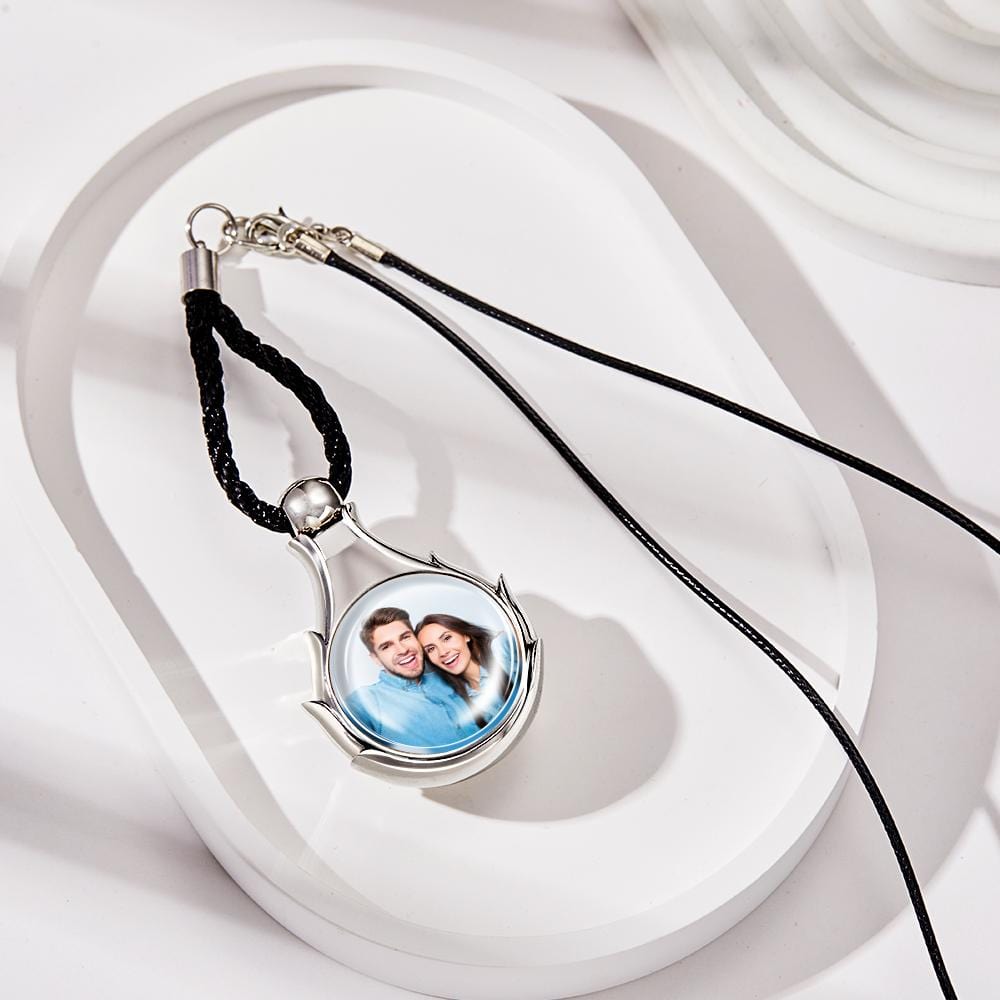 Drive Safe - Personalized Couple Photo Air Freshener Perfume Box Pendant