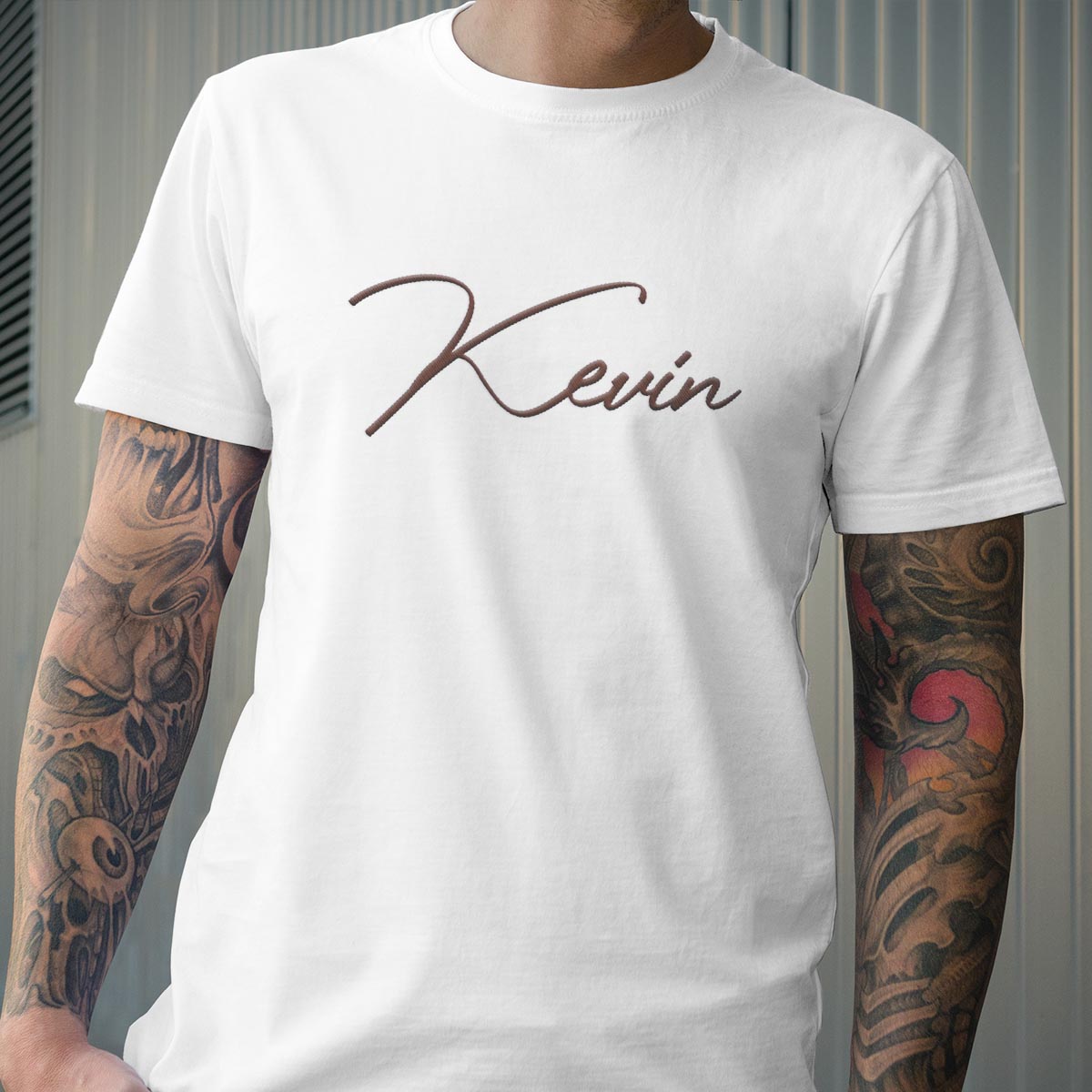 Custom Name - Personalized grandson Embroidered T-shirt