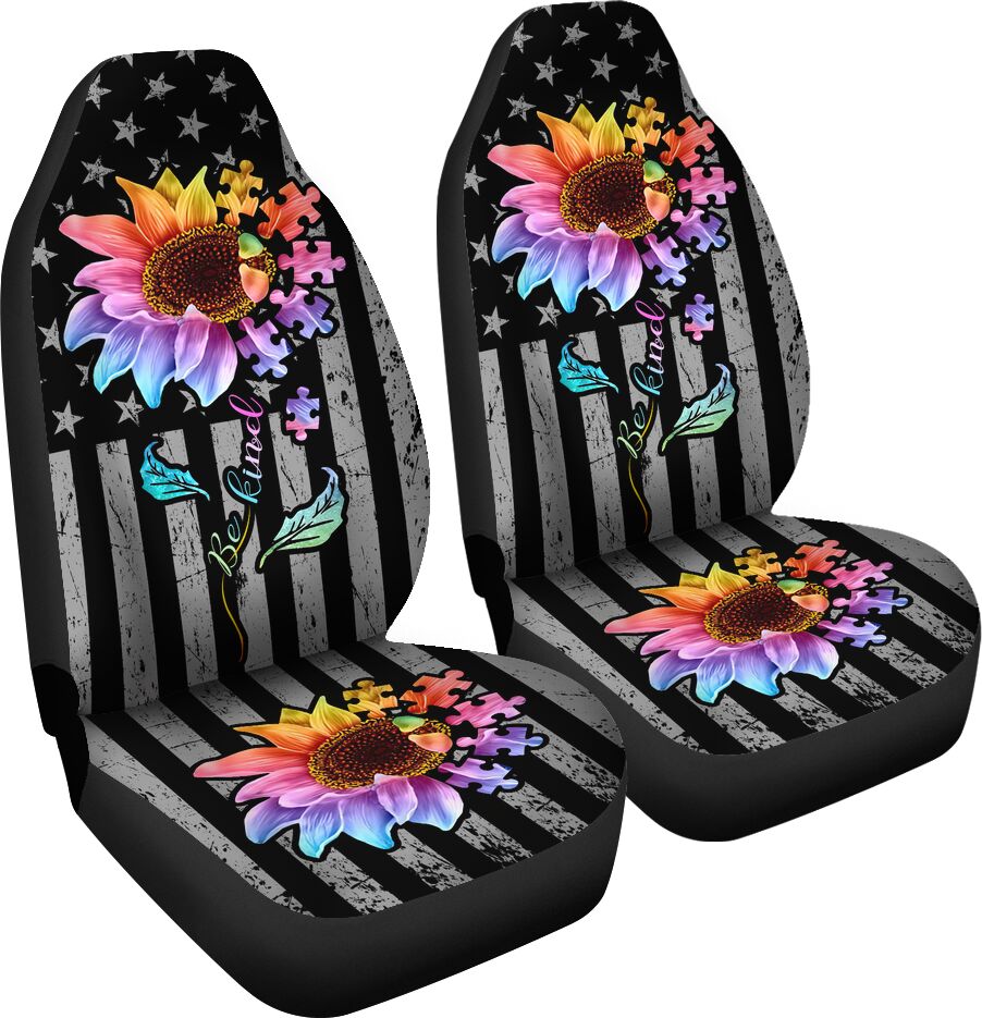 Be Kind Autism Autism Awareness Seat Covers 0622