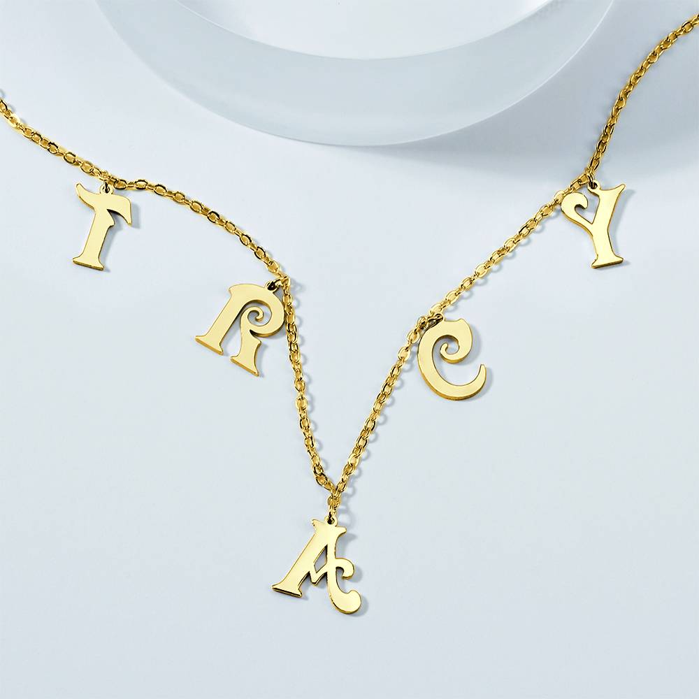 Letter Initials - Personalized Initials Necklace