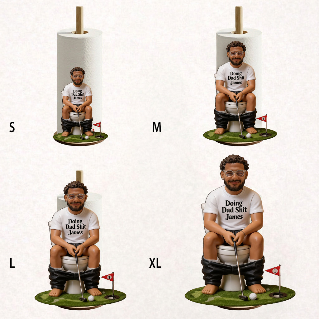 Best Time To Play Golf - Personalized Golf Paper Towel Stand