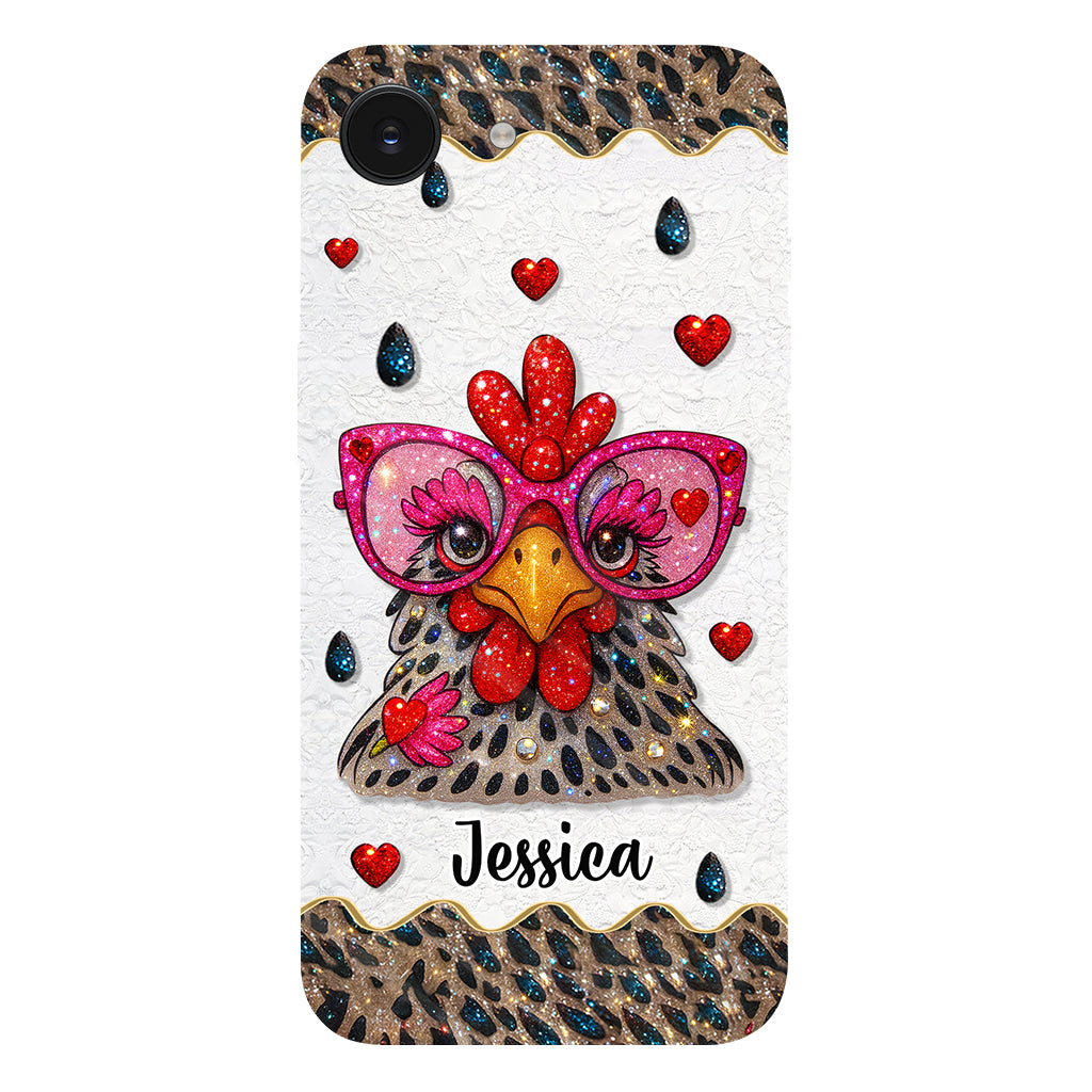 Crazy Chicken Lady - Personalized Chicken Full Print Phone Case