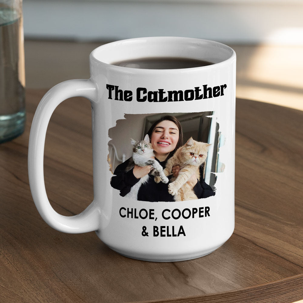 Cat Lover – Personalized White Ceramic Mug for Cat Lovers, Custom Gift for Cat Lover
