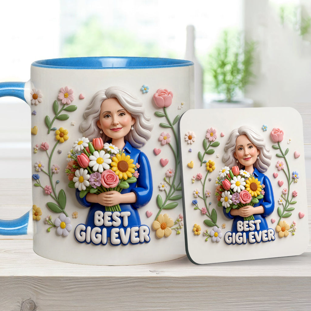 Custom Any Photo - Personalized Mother Accent Mug & Coaster