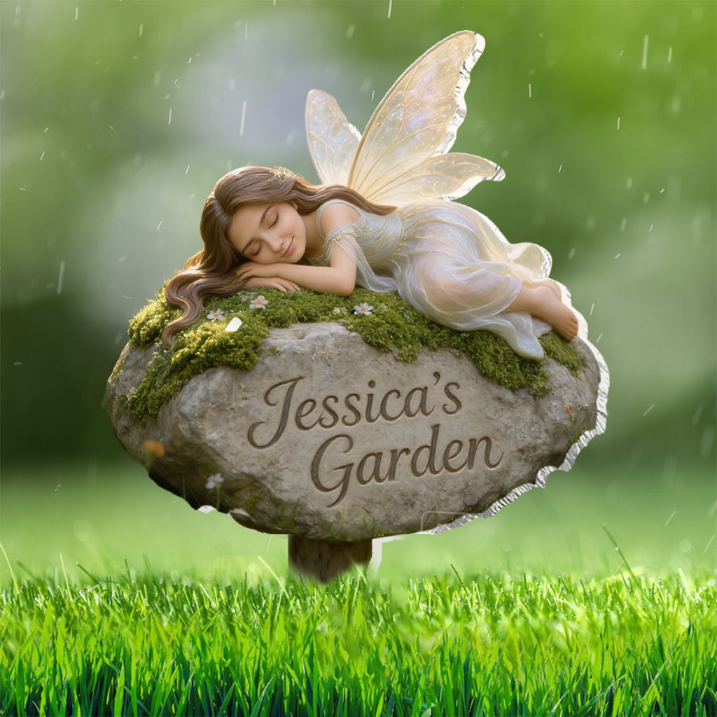 Custom Garden Fairy From Any Photo - Personalized Gardening Acrylic Garden Sign/ Acrylic Plaque Sign