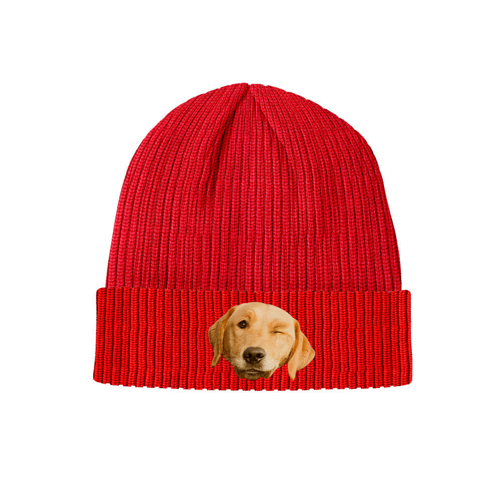 Custom Face Knitted Hat - Personalized Hat